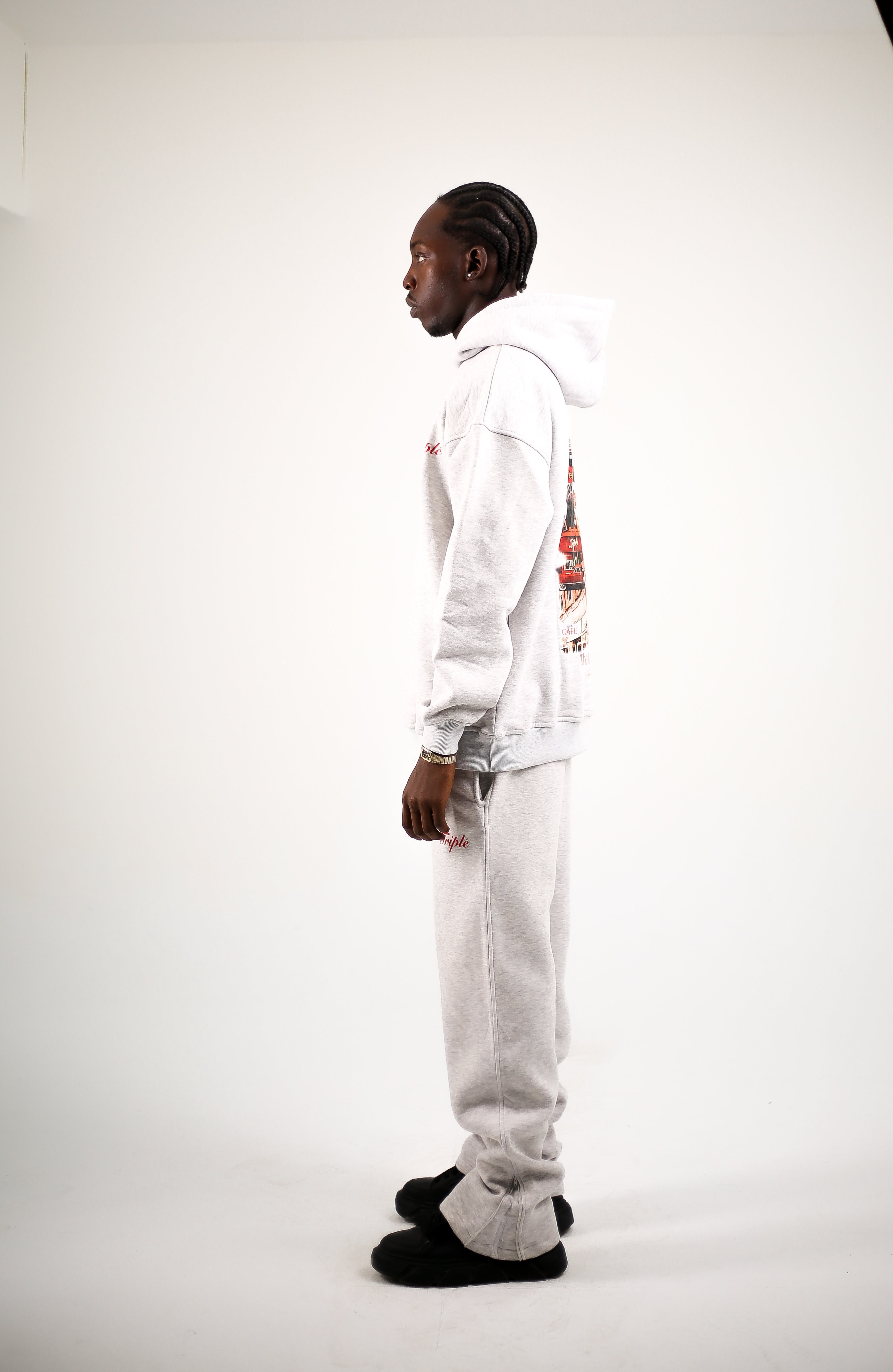 The Monochrome (hoodie/ bottoms)  (Grey)