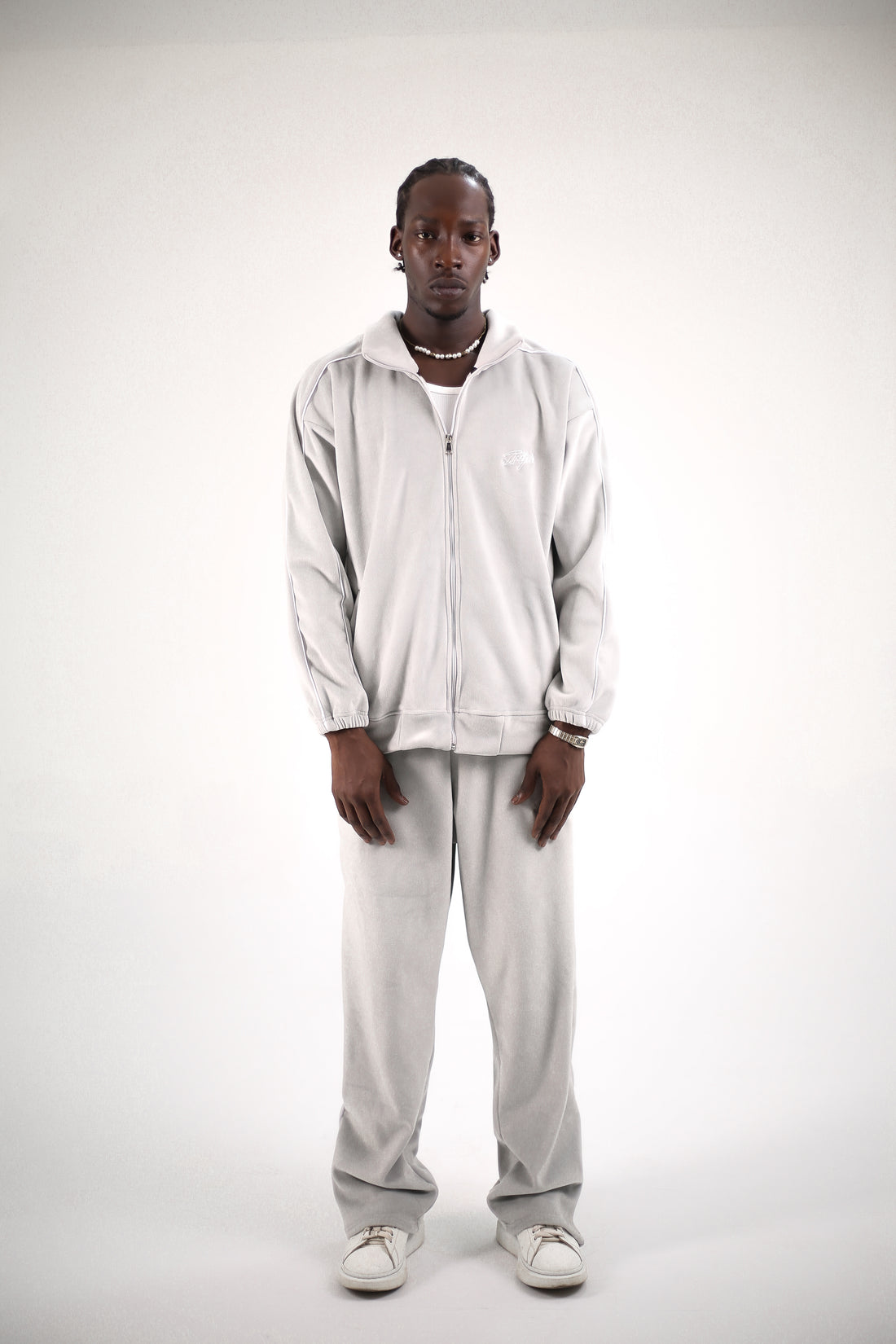 The Riviera Velour Set (sweater/ trousers)