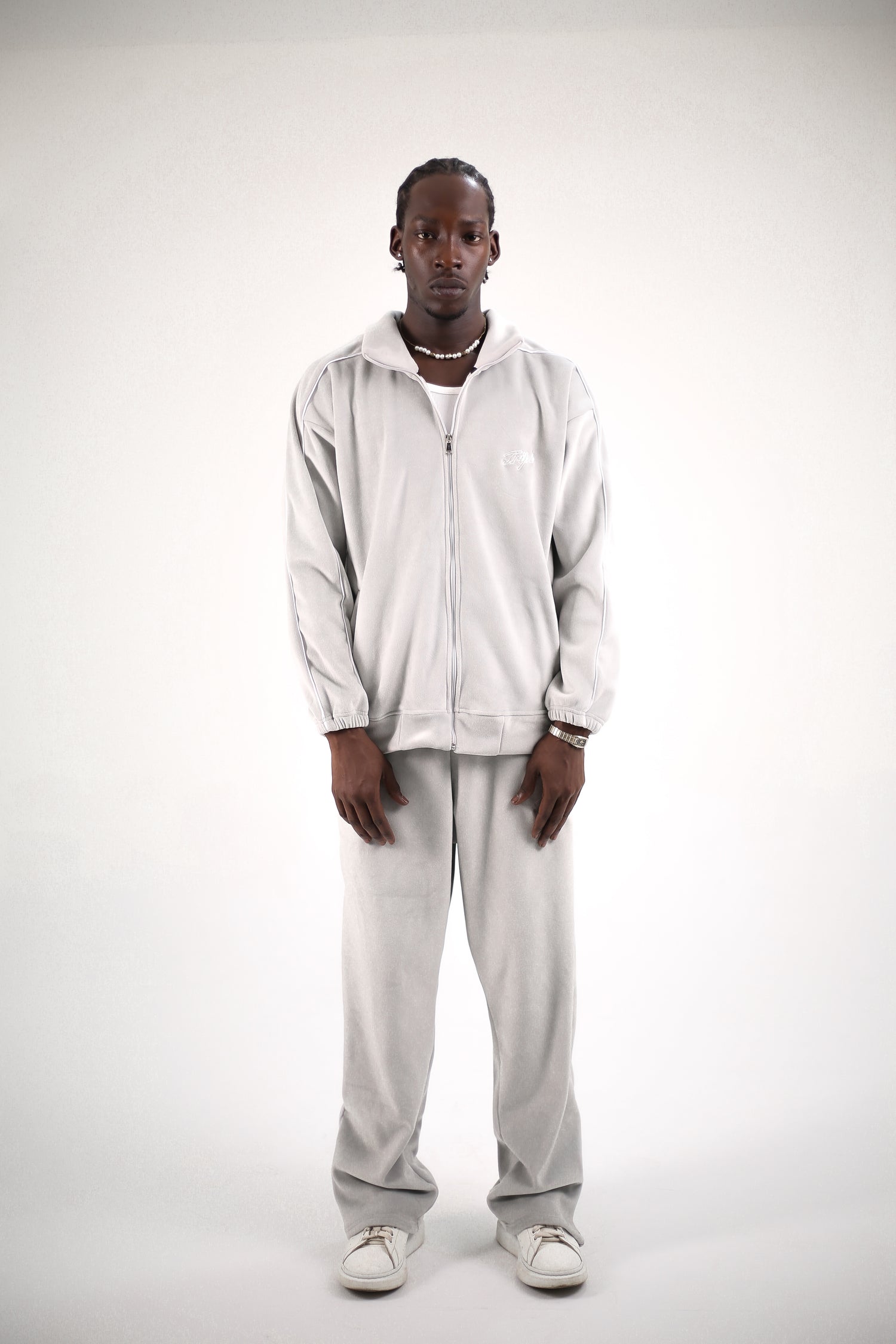 The Riviera Velour Set (sweater/ trousers)