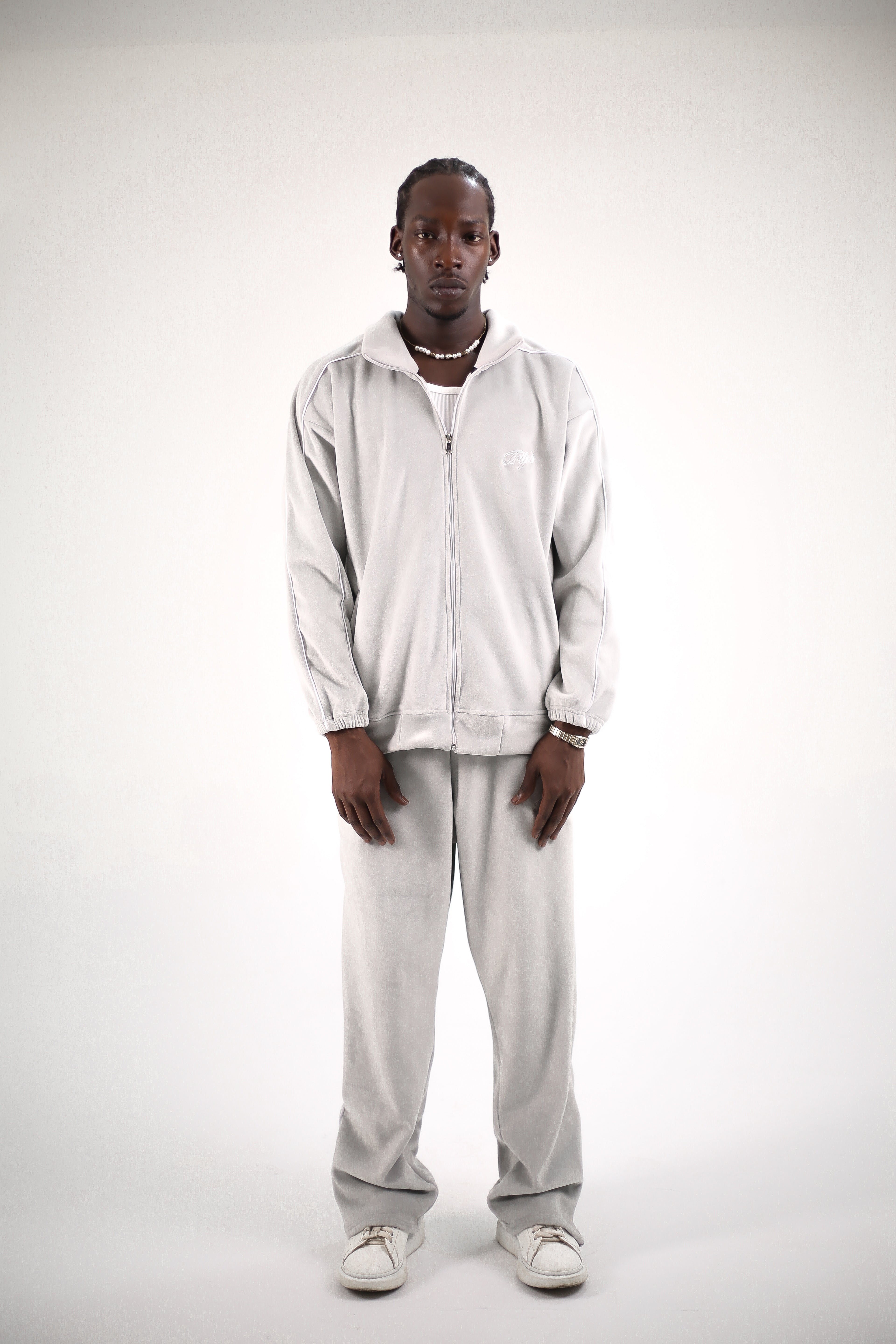 The Riviera Velour Set (sweater/ trousers)