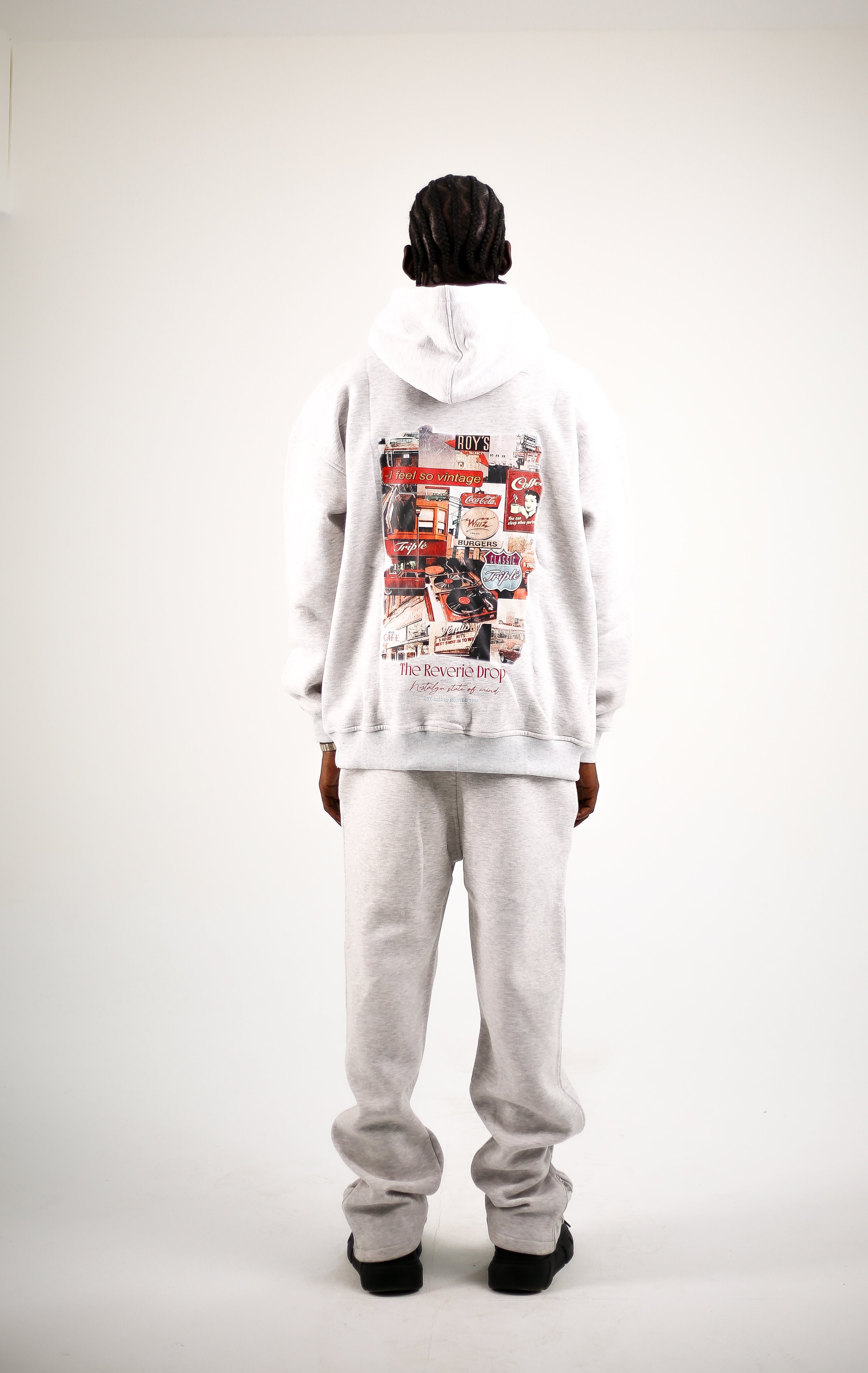 The Monochrome (hoodie/ bottoms)  (Grey)