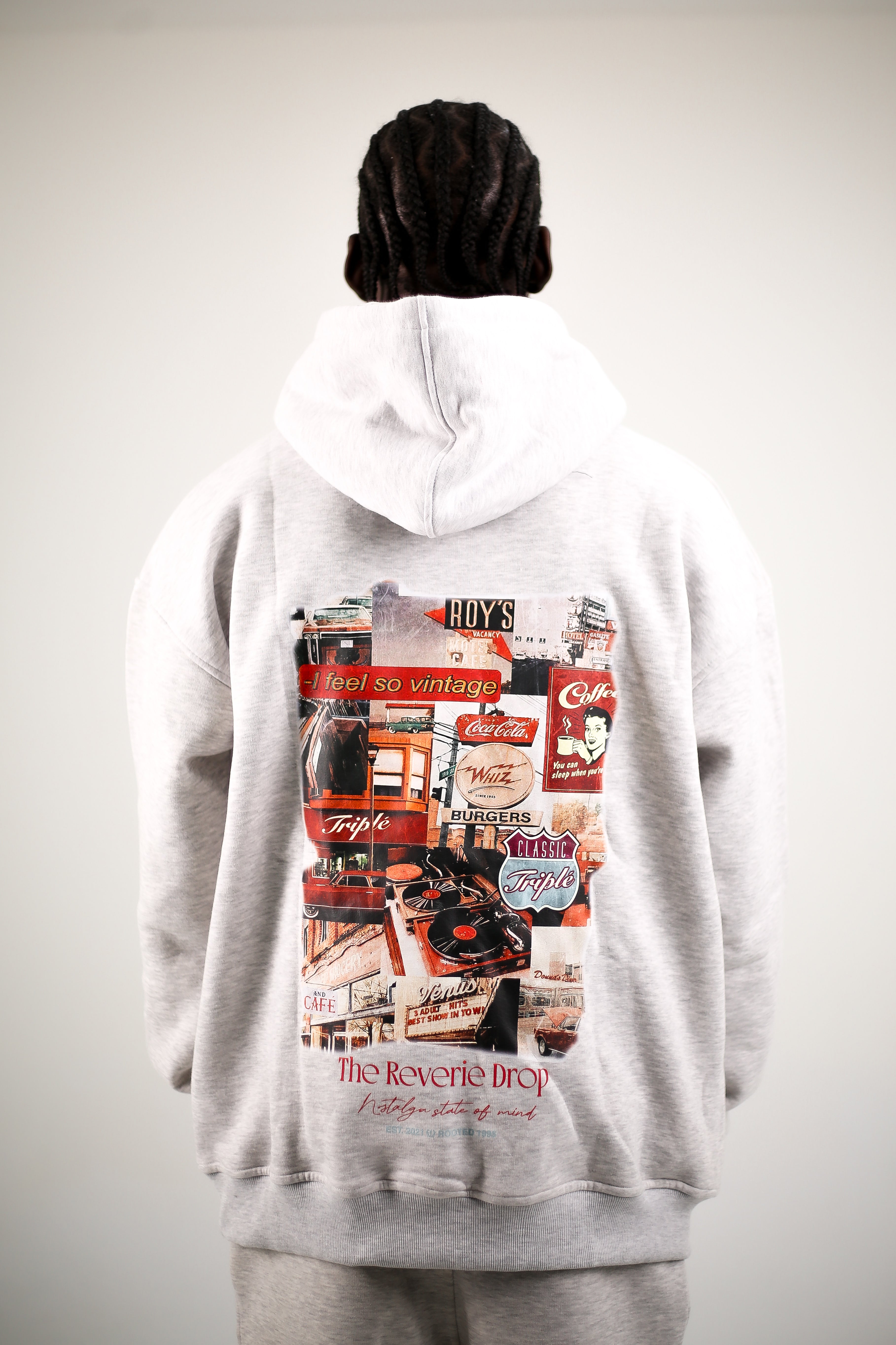 The Monochrome (hoodie/ bottoms)  (Grey)