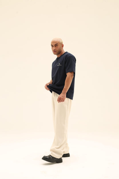 T7 Core t-shirt ( navy with beige detailing )