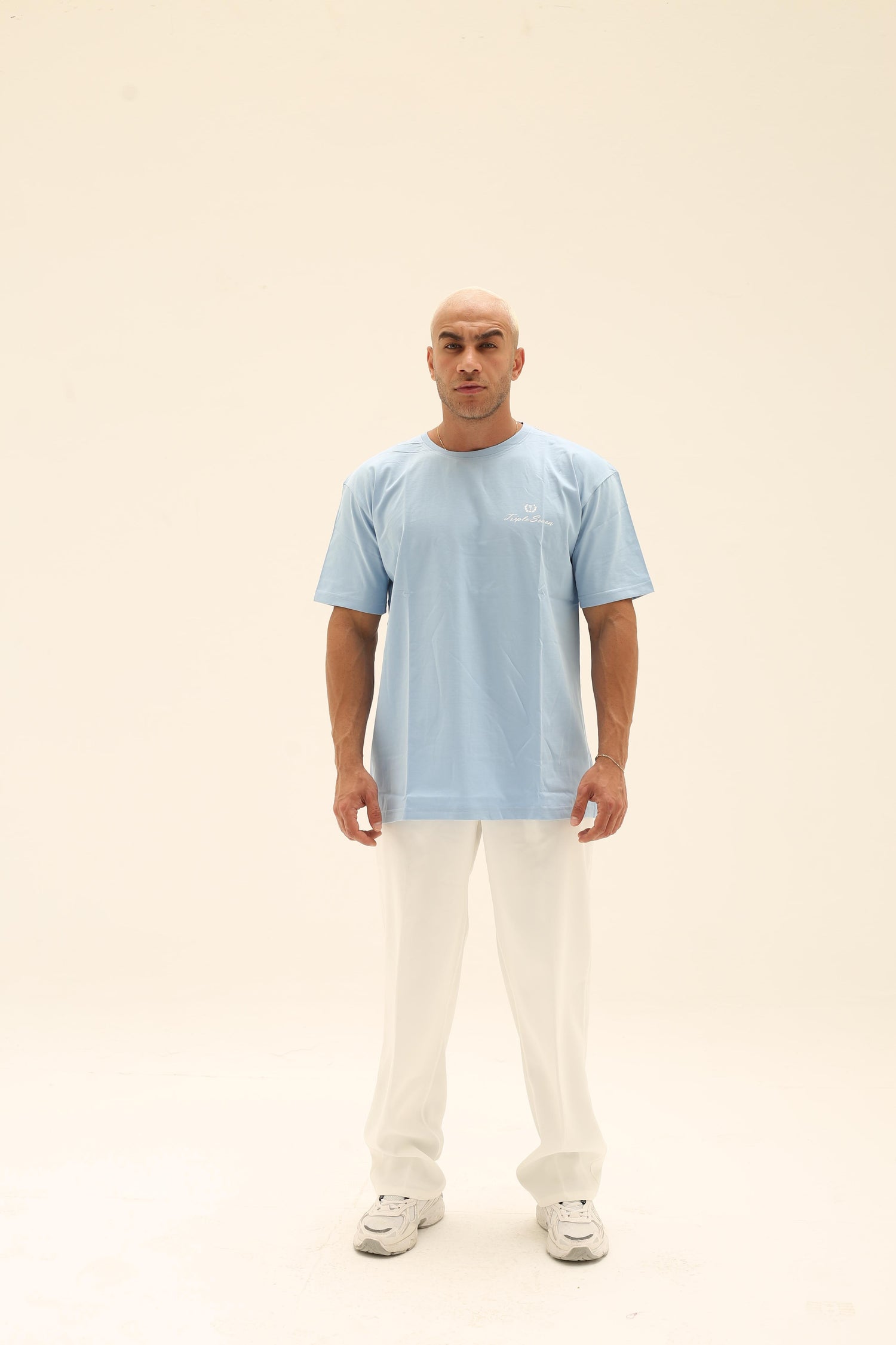 T7 Core t-shirt ( sky blue with white detailing)