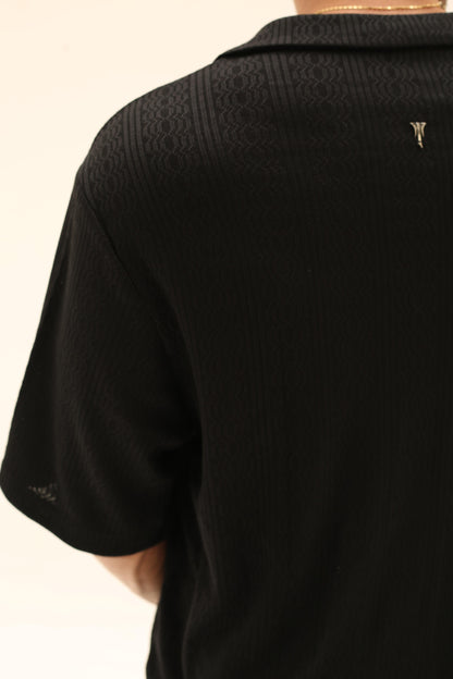 The obsidian bloom(Soft crochet shirt)