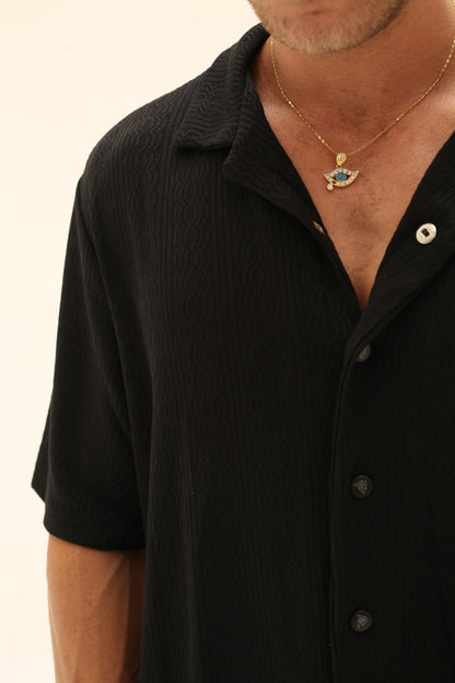 The obsidian bloom(Soft crochet shirt)