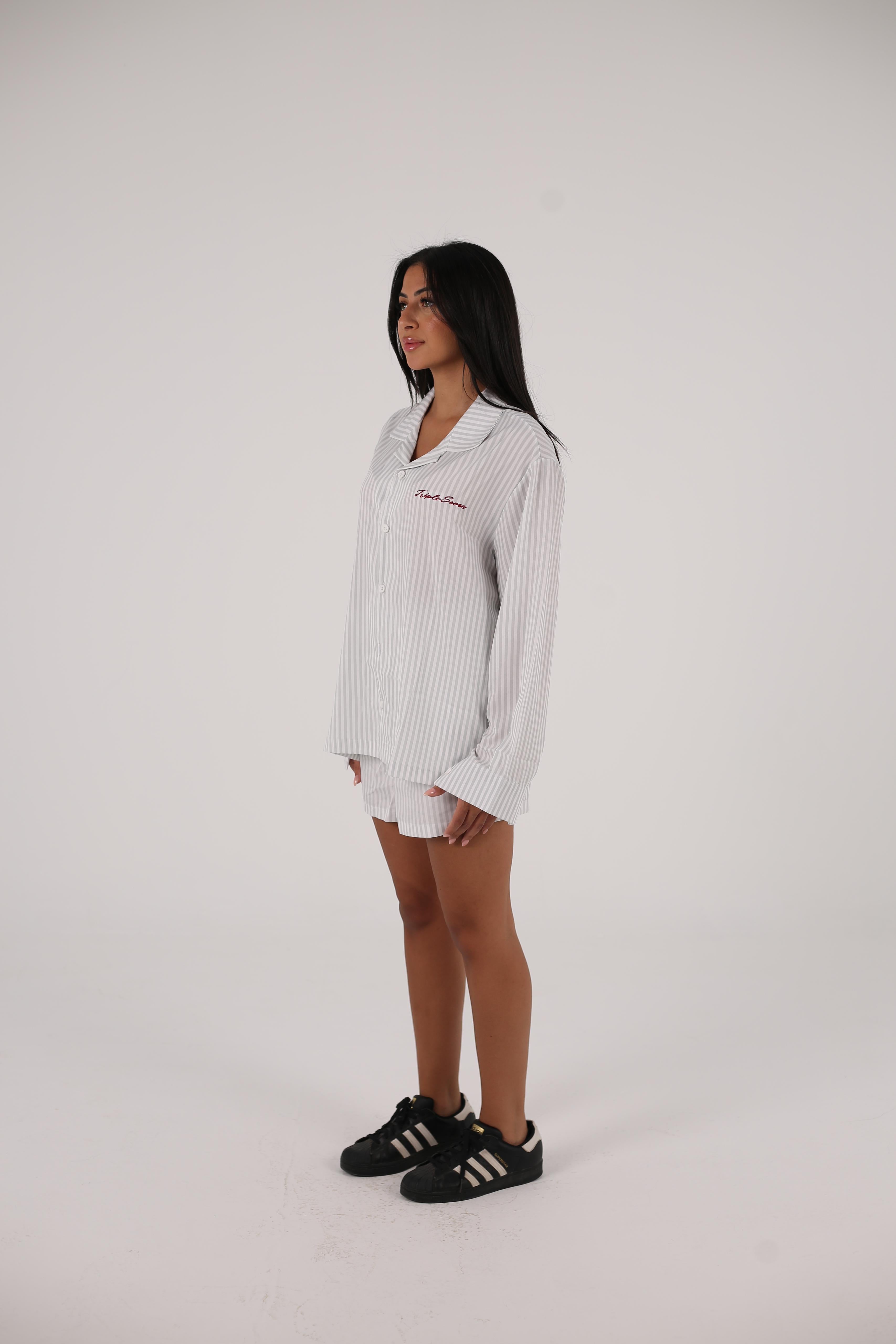 The obsidian bloom collection Soft striped long shirts (Girls)