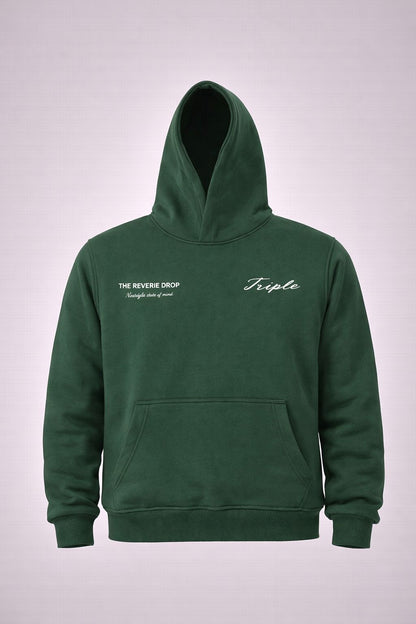 Core dark green hoodie